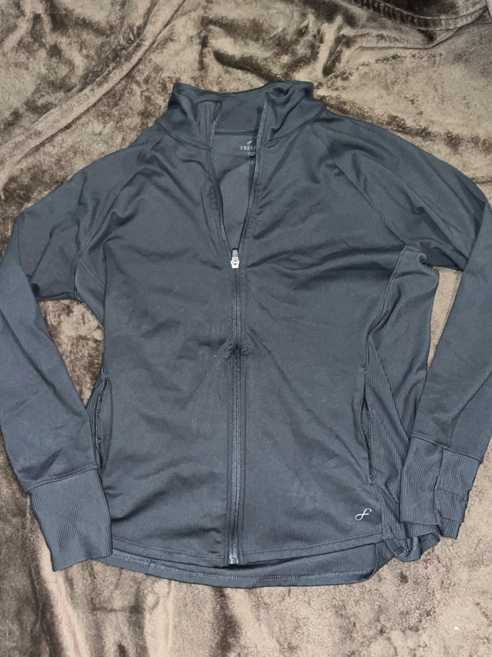Grey Lightweight Zip-Front Shirt Jacket